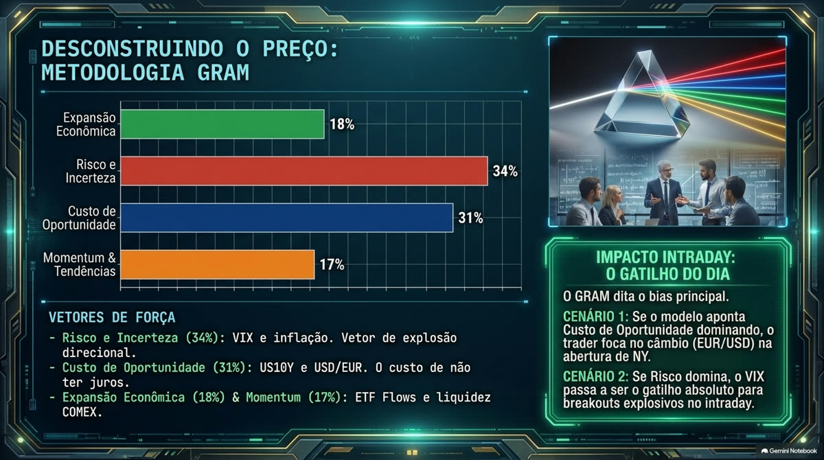 Metodologia GRAM: vetores de força por trás do retorno do ouro